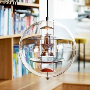 Nordic Acryl Globe Glass Designer LED Pendant Lamp Dining Room Led Glass Lights Home Decor Pendant Lights for Living Room Foyer