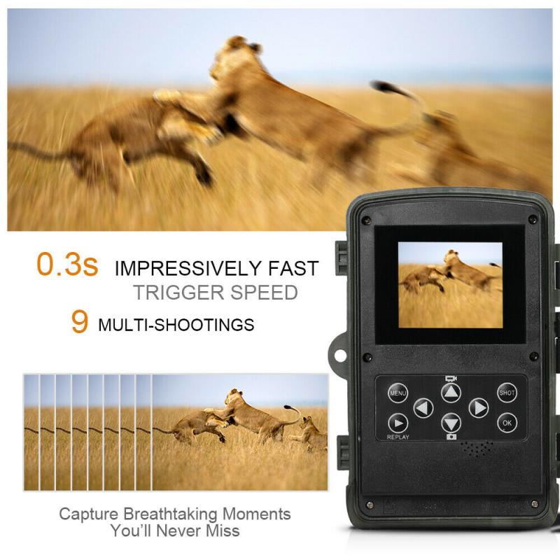 HC801A Hunting Camera Trail Camera IP65Photo Traps 940nm 1080P 16MP 0.3s Waterproof Wildlife Camera Photo Trap Camera