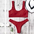 Women 2020 Solid Sexy Push Up Brazilian Bikini Swimming Set Women Bandage Bikini Set Swimsuit Swimwear Bathing Biquini#25