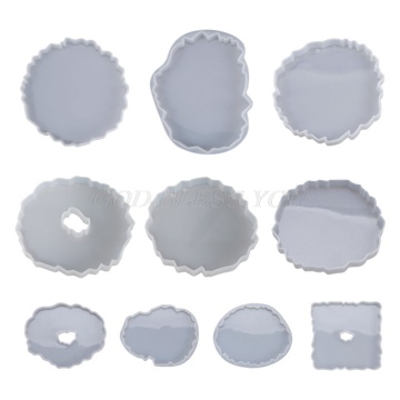 Silicone Crystal Epoxy Resin Mold Irregular Wave Coaster Mat Casting Mould Handmade DIY Crafts Decoration Making Tools