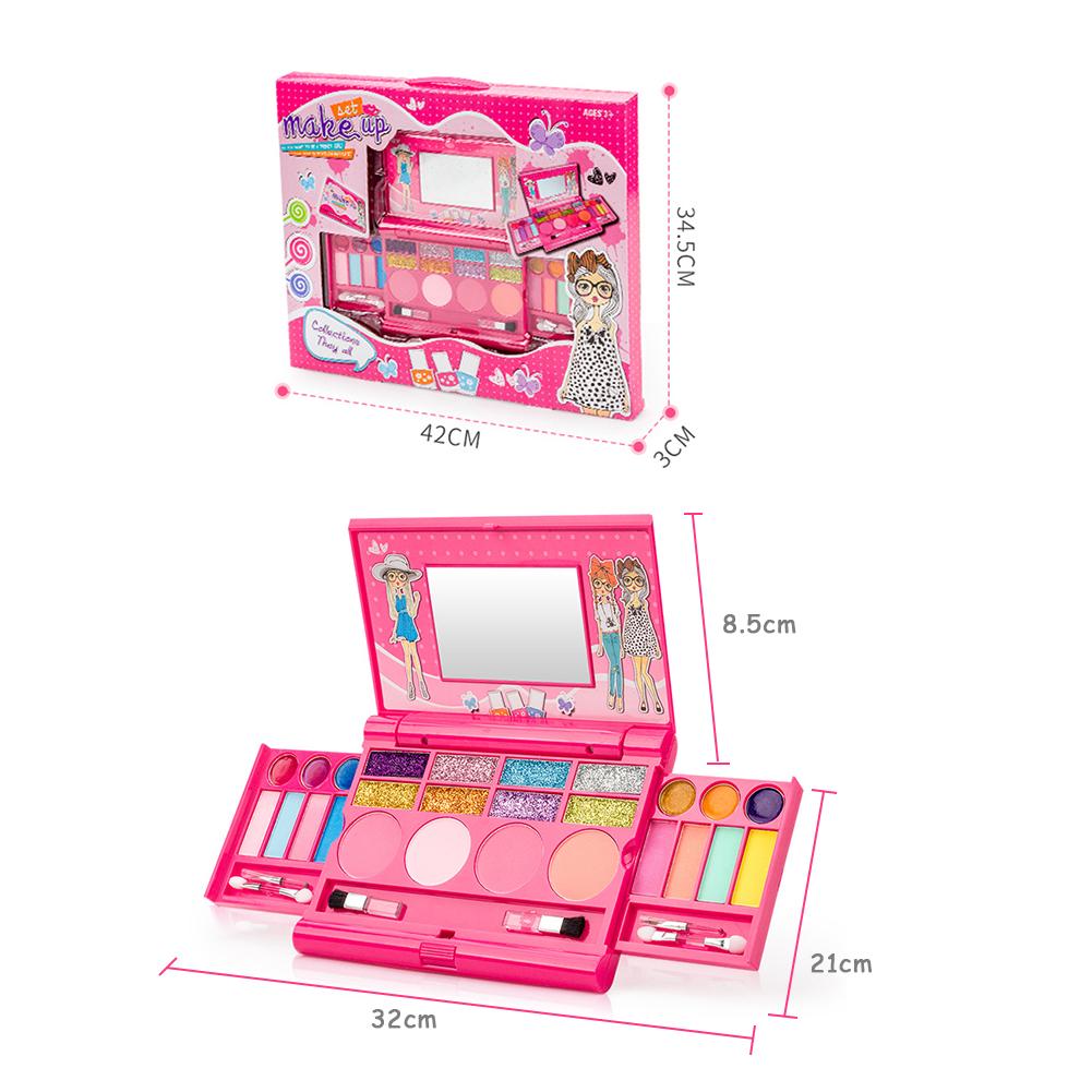 Princess Children's Makeup Cosmetics Playing Box Set Makeup Girl Toy Lipstick Eye Shadow Safe Non-toxic Kit For Over 3 Years Old