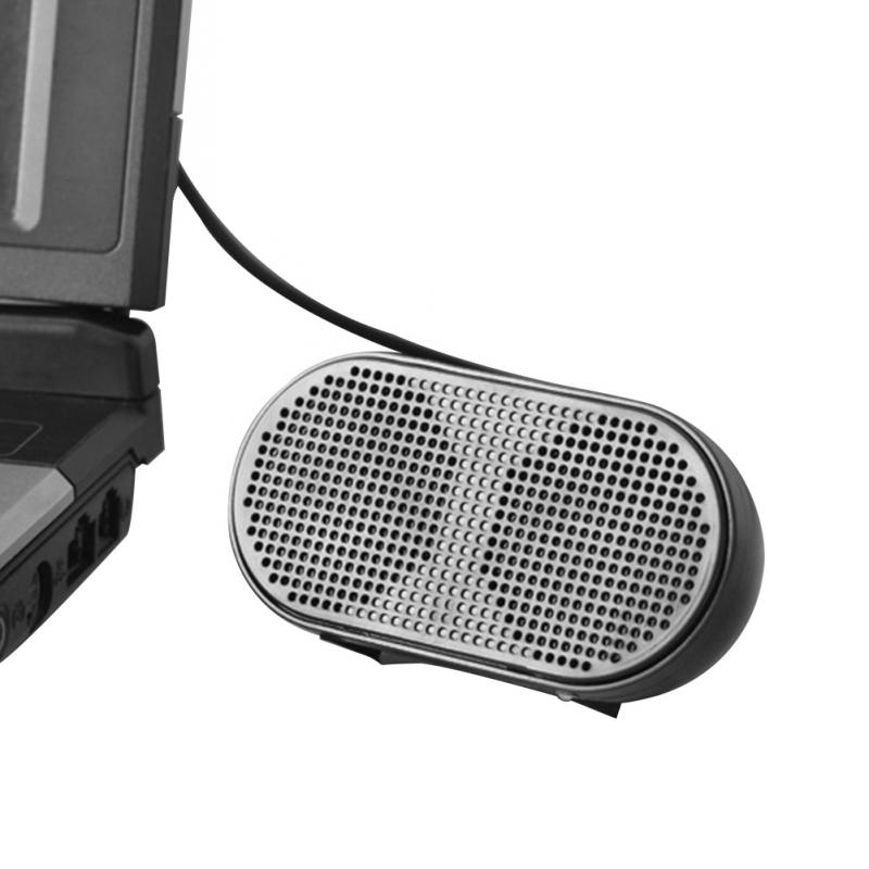 Portable USB Music Player Black Stereo Mini Speaker Unique For Notebook Laptop HK-5002 Lightweight Multimedia Loudspeaker