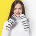 Winter Knitted Convertible Fingerless Gloves Wool Mittens Warm Mitten Glove Cycling Bicycle Bike Gloves Nov 25th