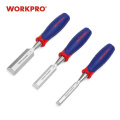 WORKPRO 3PC Chisel Set Steel Blade Chisel Masonry Carving Tool Hand Tool Set