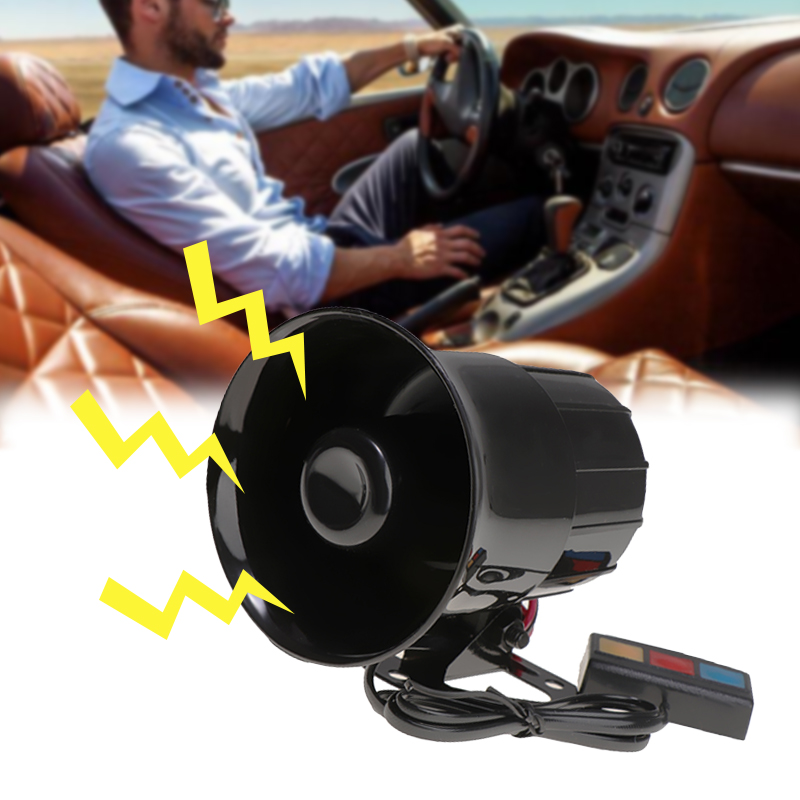 110db 12V 3Tone PA System Car Alarm Loud Speaker Horn Siren Alarm Speaker Amplifier For Truck Motorcycle Police Fire Speaker
