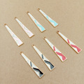 10pcs 6x35mm enamel triangle charm for jewelry making and crafting fashion earring charm zinc alloy