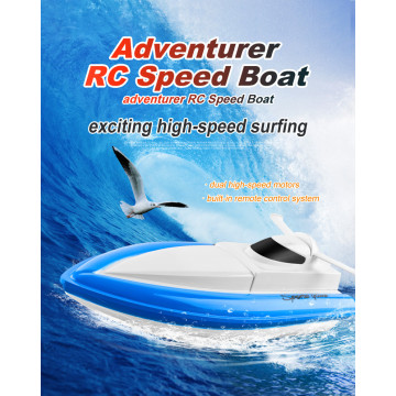 2.4G upgrade version RC Boats for Kids Adult 25KM/H High Speed Racing Boat 2 Channels Remote Control toys for kids