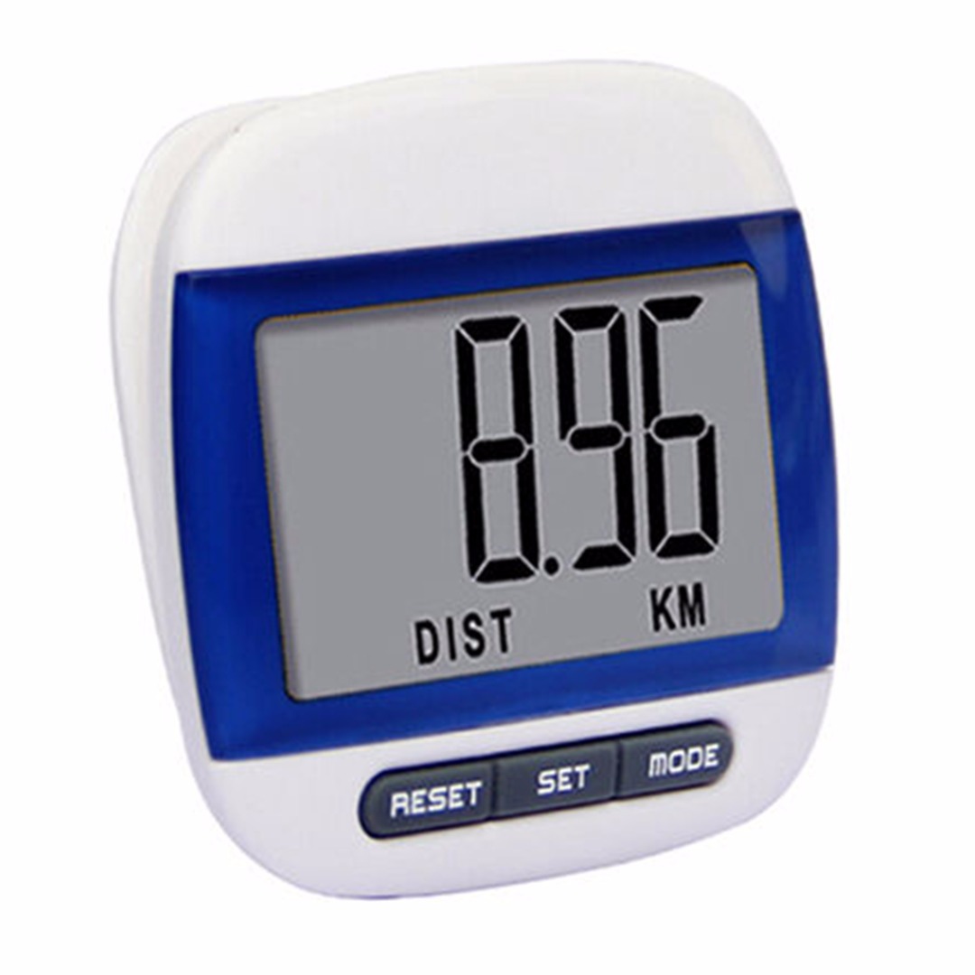 LCD Belt Clip Pedometer Walking Steps Count KM Distance Calculation Counter Digital Pedometers Fitness Equipment