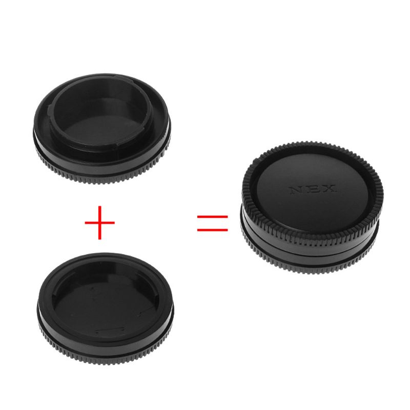 Rear Lens Body Cap Camera Cover Anti-dust 60mm E-Mount Protection Plastic Black for Sony A9 NEX7 NEX5 A7 A7II