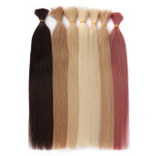 Russia Remy silky Straight Bulk Human Hair For Braiding Bundles 100g No Wefts 18" to 26inch Bulk Hair