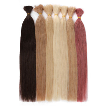 Russia Remy silky Straight Bulk Human Hair For Braiding Bundles 100g No Wefts 18