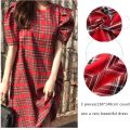 Sewing Material Of Scottish Skirt Check Polyester Fabric Cotton Yarn Dyed Weaving Fabric For Shirt And Tablecloth 50*150cm/Piece