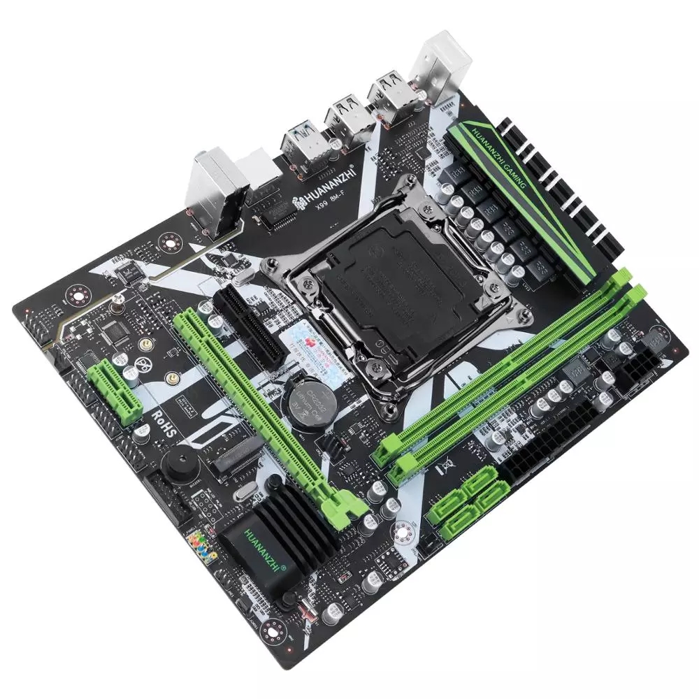 HUANANZHI X99 motherboard with 2*16GB=32GB DDR4 2400Mhz REGECC memory combo kit set NVME USB3.0 MATX Server