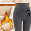 Warm Long Leggings Women Print Warm Winter Tight Thick Velvet Wool Cashmere Pants Trousers Leggings Гамаши