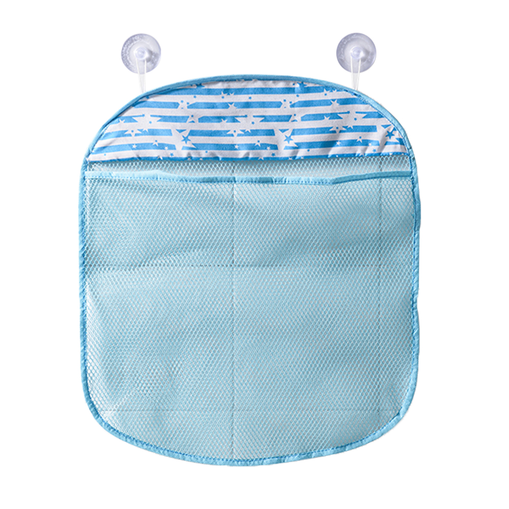 Bathroom Storage Bag Folding Organizer Baby Mesh Toy Shampoo Shower Gel Holder Creative Bathroom Nail-free Seamless Rack