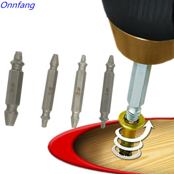 Onnfang Screws Remove Demolition Tools Screw Extractor Drill Bit Set Kit Power Tools Accessories Screw Extractor 4 pcs