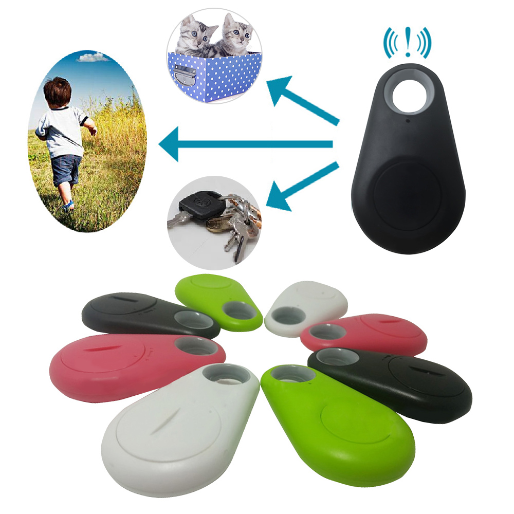 1pc Pets Smart Mini GPS Tracker Anti-Lost Waterproof Bluetooth Tracer For Pet Dog Cat Keys Wallet Bag Kids Trackers Finder