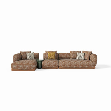 Velvet Square Arm Sofa