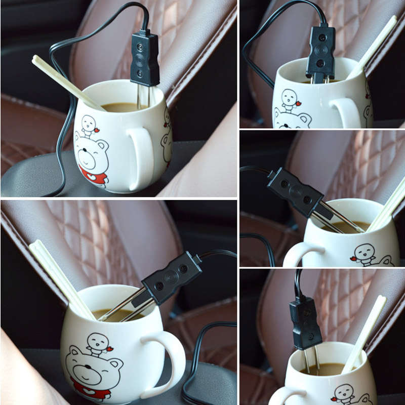 Portable 12/24V Car Immersion Heater Auto Electric Tea Coffee Water Heater Low Power Consumption Durable