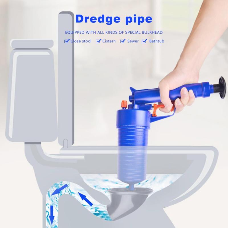 Remover Bathroom Kitchen Toilet Cleaning Tools Air Pump Pressure Pipe Plunger Drain Cleaner Sewer Sinks Basin Pipeline Clogged
