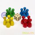 BESCON DICE Colorful pawns, chess piece, checker piece,draughts piece