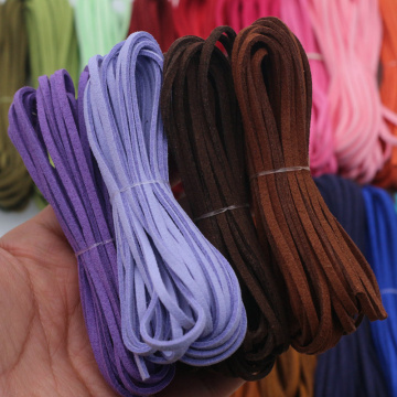 3mm Macrame Braided Faux Suede Cord Leather Lace DIY String Rope DIY for Jewelry Making Bracelet&Necklace