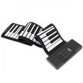 61 Keys MIDI Roll Up Piano Electronic Rechargeable Portable Silicone Flexible Keyboard Organ Built-in Speaker