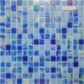Iridescent Blue Glass Glitter Mosaic Swimming Pool Tiles