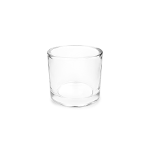 Clear 295ml Round Glass Jar For Candle