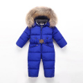-30 Russia Winter Kids Boys Snowsuit Jumpsuit Baby warm Duck Down Jackets for Girls Overall Children parka real Fur Rompers Y6