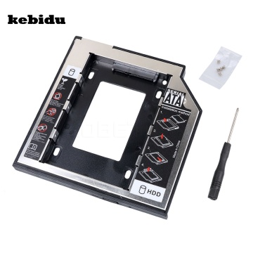 kebidu 9.5mm 2nd 2.5 HDD Caddy SATA to SATA Hard Drive Adapter HDD Enclosure Case For Laptop Optical Drive Bay
