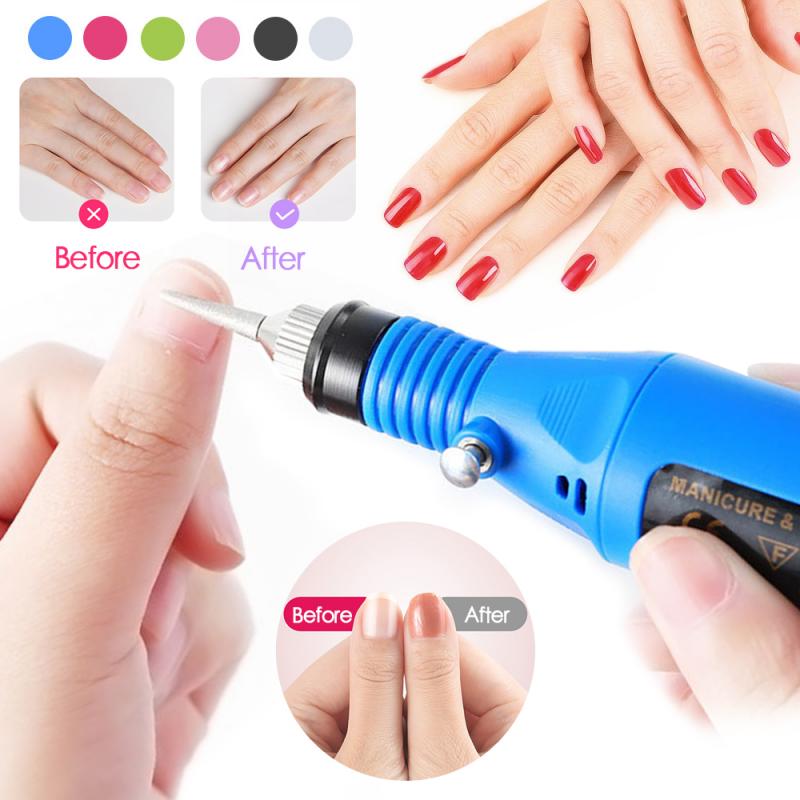 1set Professional Electric Nail Drill Bit Machine Kit Manicure Cutters Machine Nail Art Pen Pedicure Nail File Nail Art Tool Hot