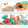 24Pcs Supermarket Checkout Counter Foods Goods Simulation Toys Kids Pretend Play Shopping Cash Register Set Toy For Girl's Gift