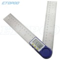 2 IN 1 digital ruler 360 degree 200mm Digital Protractor Inclinometer Goniometer Level Measuring Tool Electronic angle ruler