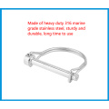 Stainless Steel 316 PTO Pin Round Arch Wire Shaft Locking Lock Pin Safety Coupler Pin Retainer Farm Trailers Wagons Lawn Garden