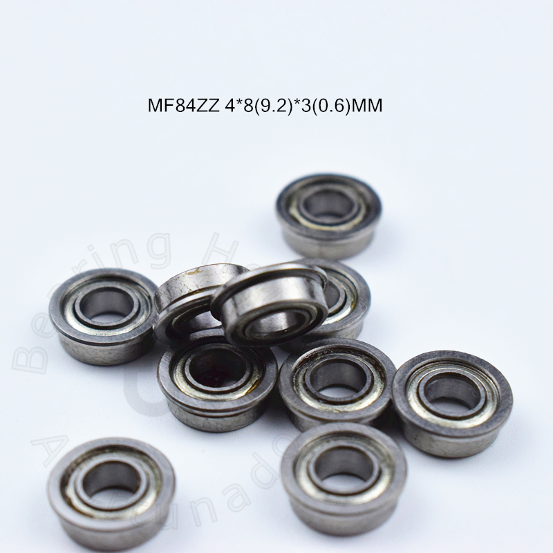 MF84ZZ 4*8(9.2)*3(0.6)MM 10pieces bearing LF-840ZZ ABEC-5 Flange bearings Free shipping chrome steel bearing MF84ZZ LF-840ZZ