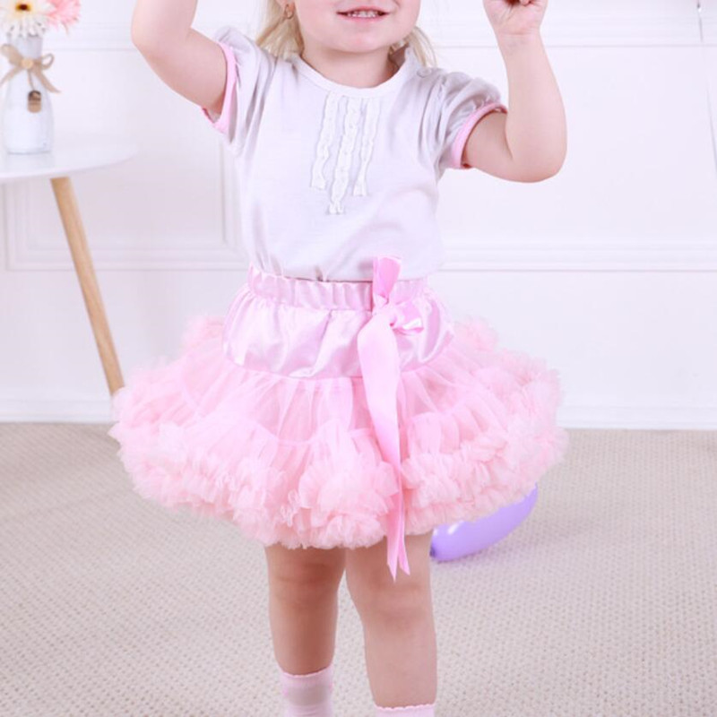 Classic Baby Girls Tutu Skirt Children Ballerina Pettiskirt Princess Tulle Tutu Skirts Kids Fluffy Miniskirt Party Dance Skirt