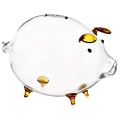 Pig Piggy Bank Money Boxes Coin Saving Box Cute Transparent Glass Souvenir Birth Dropshipping