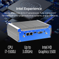 Fanless Mini PC Intel Core i7 4500U i5 4200U Dual Gigabit Ethernet RS232 HDMI VGA WiFi 4xUSB3.0 Windows 10 Industrial Micro PC
