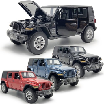 HOMMAT 1:32 Wrangler Sahara Rubicon Vehicle Alloy Diecast Toy 1/32 Car Models Collection Kids Gift Toys For Children Sound Light