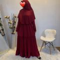 red abaya set