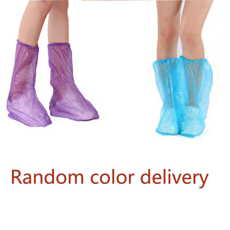 10/50/100Pair Disposable Waterproof Plastic Shoe Covers Boots Cover Anti Slip Boot Carpet Protectors Indoor Outdoor Rainy Day