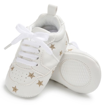 Newborn Baby PU Shoes Soft Soled Non-slip Footwear Crib Shoes First Walkers 0-18M 1
