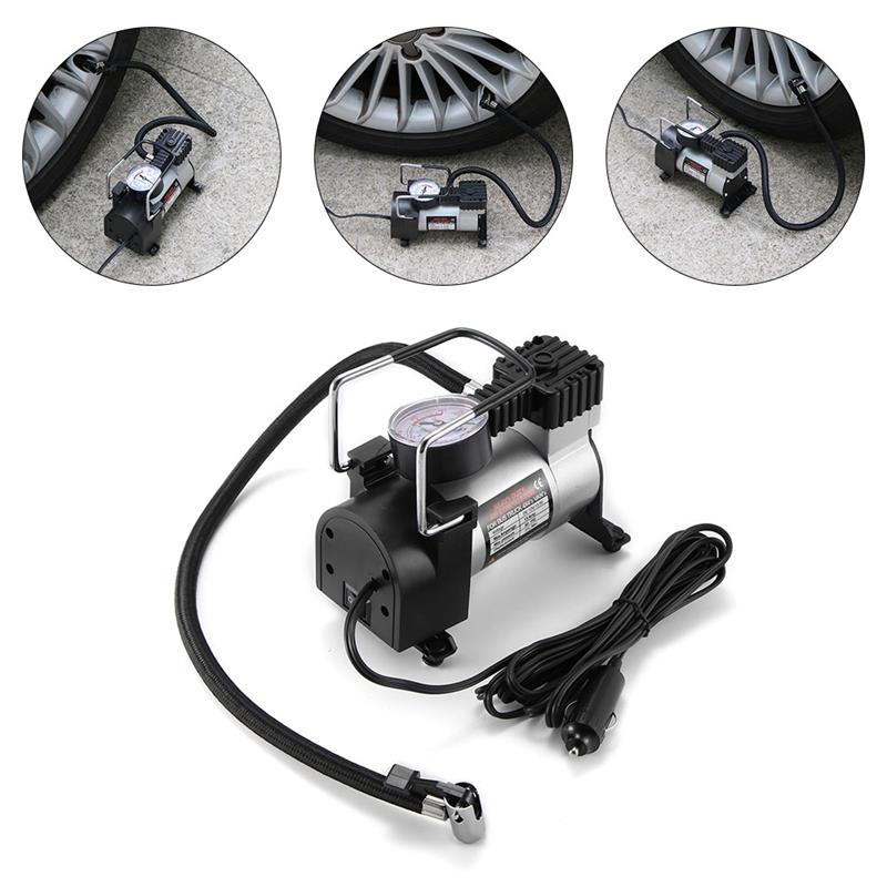New High-Power Car Double-Cylinder Inflator Pump Universal Air Compressor Inflator Portable Car Tire Pump Auto Accessories