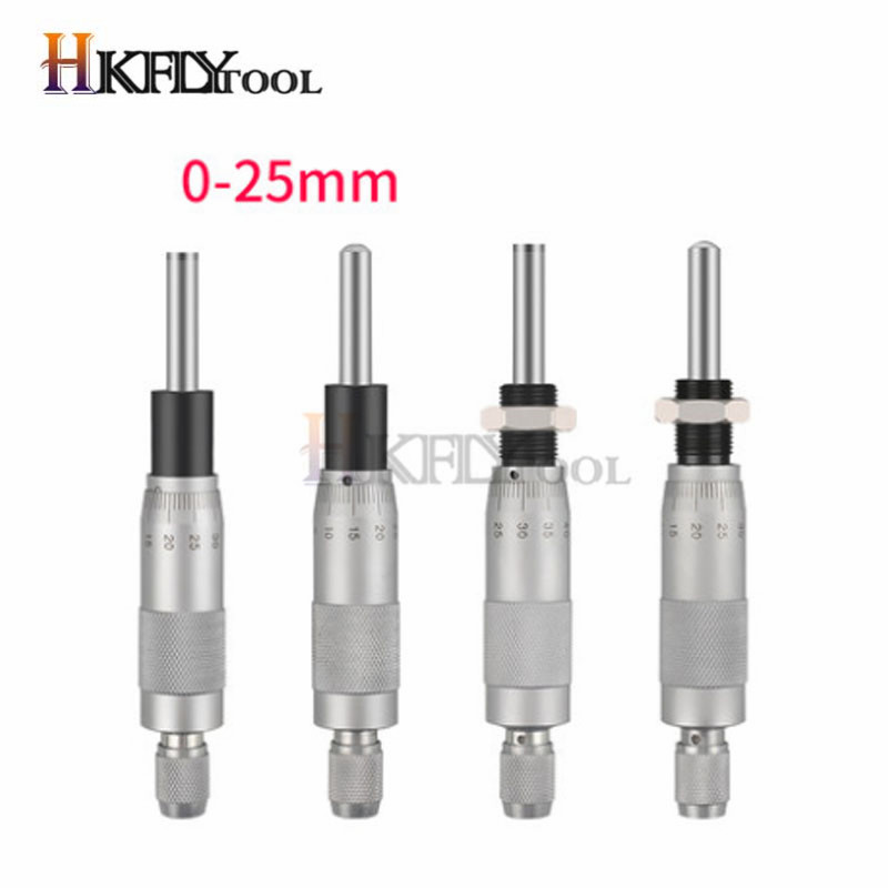 Round Needle Type Thread Micrometer Head Measurement Measure Tool 0 - 25mm Range Measuring Tool