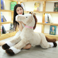 120cm Big Horse Plush Toys Long Fur Stuffed Animal Plush Horse Toys Plush Doll for Girl Cushion Kids Birthday Gift Home Decor