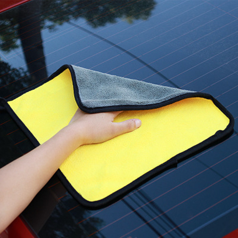 1Pc Microfiber Car Wash Polishing Towels Detailing Car Washing Drying Towel Car Care Thick Plush Car Cleaning Cloth Auto Cleaner