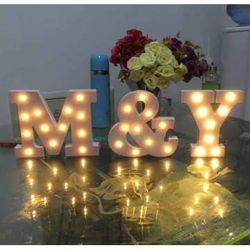Custom LED Illuminated sign including 3 letters Decorated bedroom (without battery)