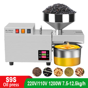 S9S S9 Stainless Steel Automatic Cold Press High Extraction Rate Oil Press Peanut Coconut Kernel Olive Kernel Oil Press