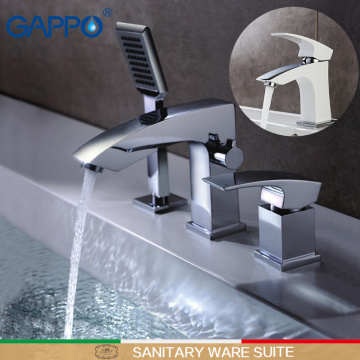 GAPPO bathroom taps basin faucet bathroom taps bathtub shower waterfall bath faucets Sanitary Ware Suite